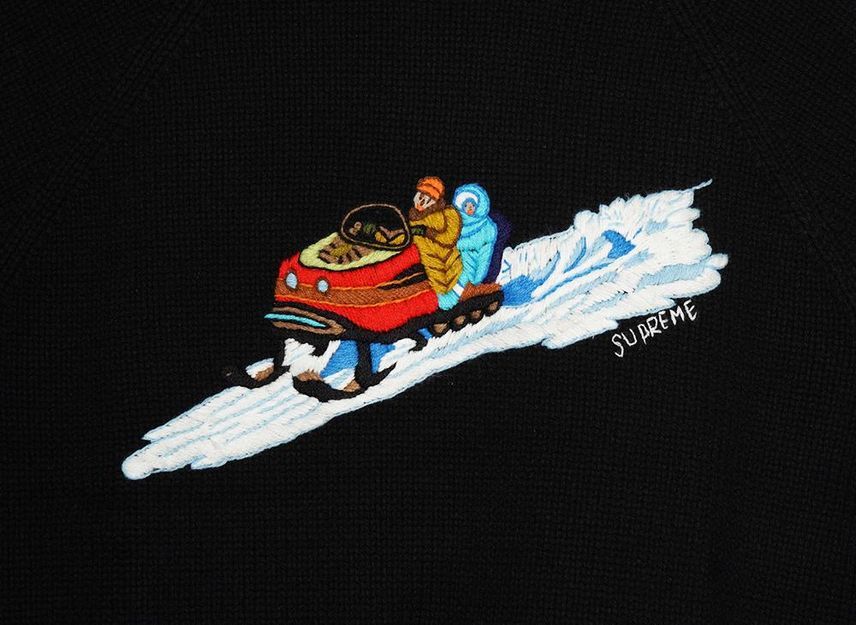 Supreme Snowmobile Sweater Black