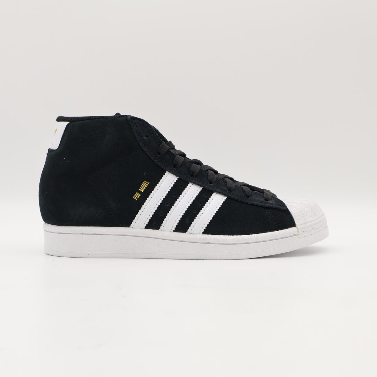 JH8146 adidas Originals Pro Model Mid Core Black Cloud White Gold (Men's)