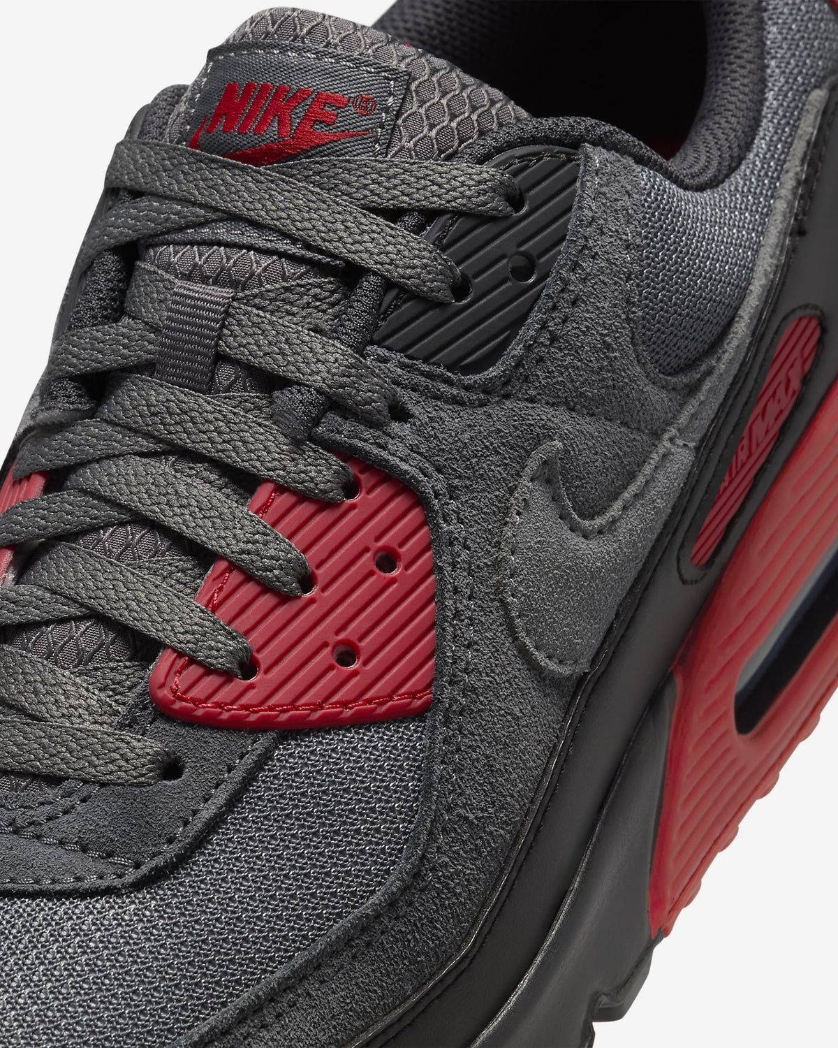 DM0029-007 Nike Air Max 90 Grey Red (Men's)
