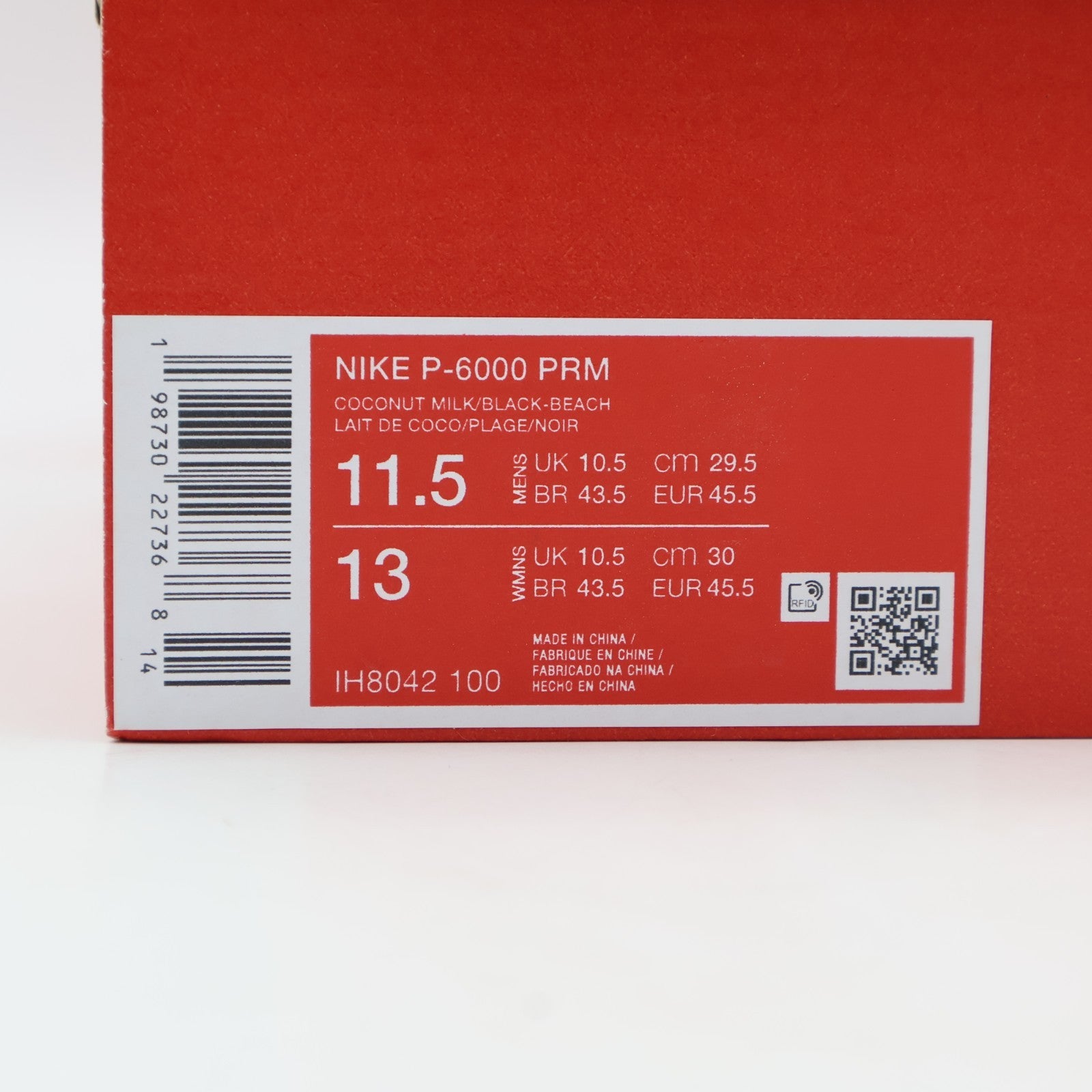 IH8042-100 Nike P-6000 Coconut Milk Beach (Men's)