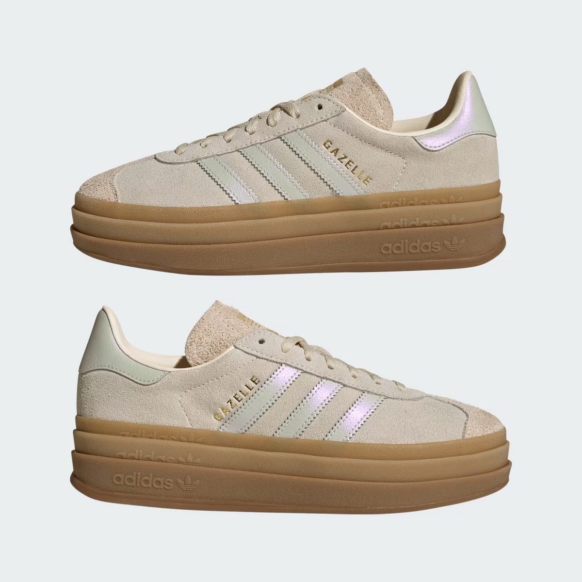 IH6782 adidas Gazelle Bold Grey One Cream White (SNIDEL Japan) (Women's)