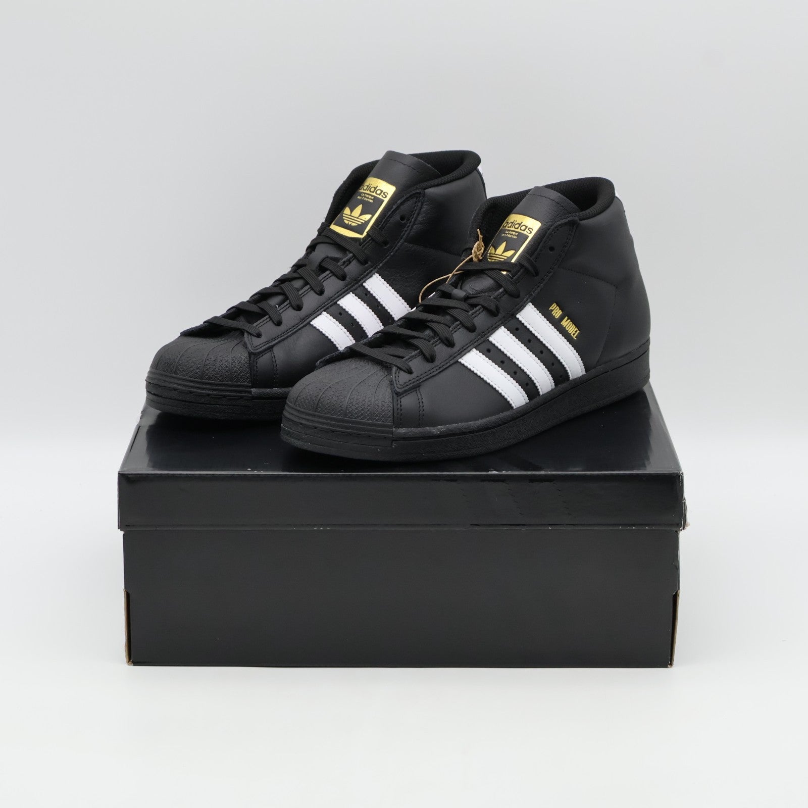 IE6593 adidas Originals Pro Model ADV Core Black Footwear White Gold  (Men's)