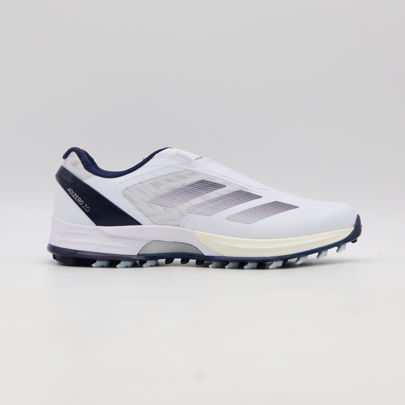 JS1767 adidas Adizero ZG Lo Boa Spikeless Golf Cloud White Night Indigo (Men's)