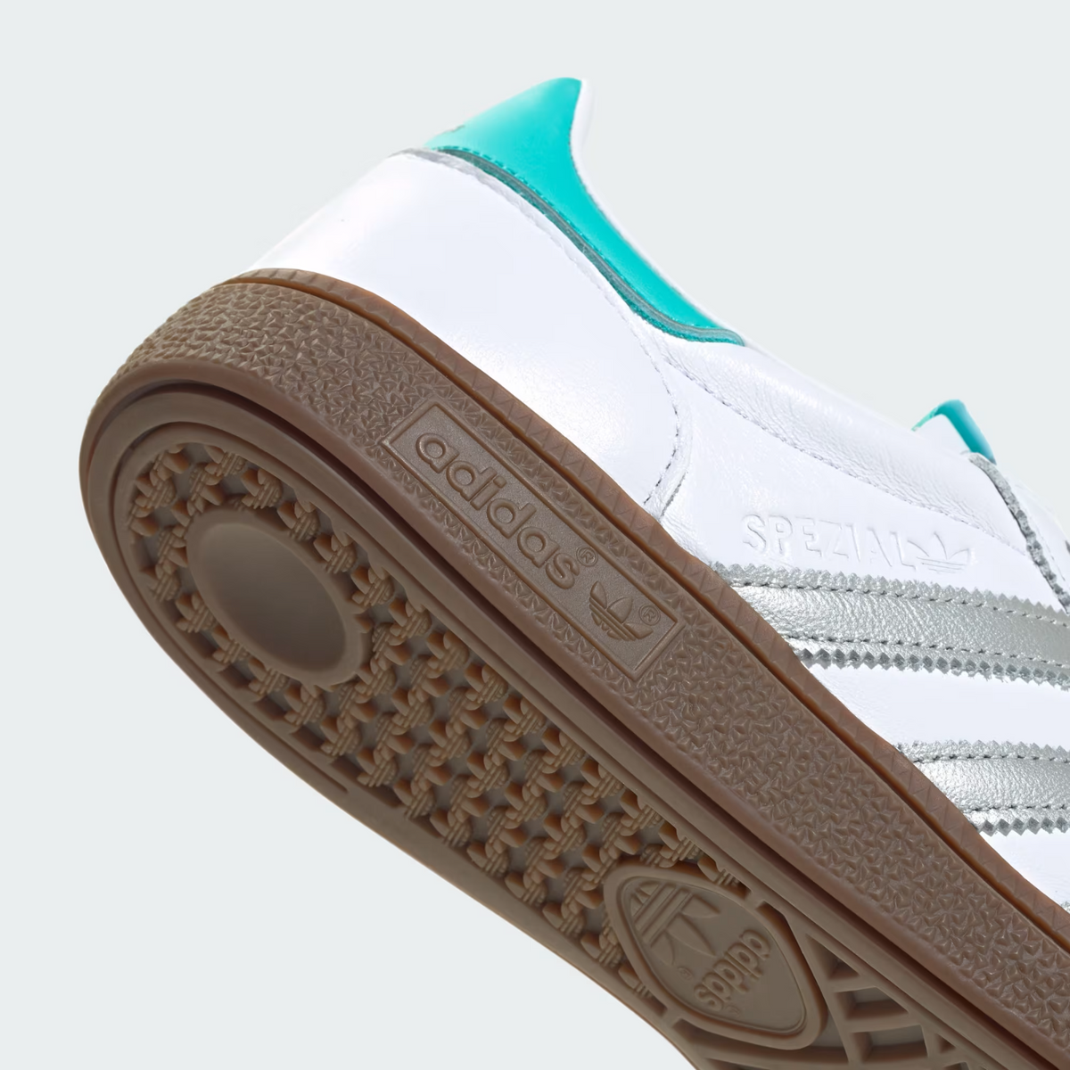 KJ1178 Mercedes AMG adidas Handball Spezial Cloud White Silver Metallic (Men's)