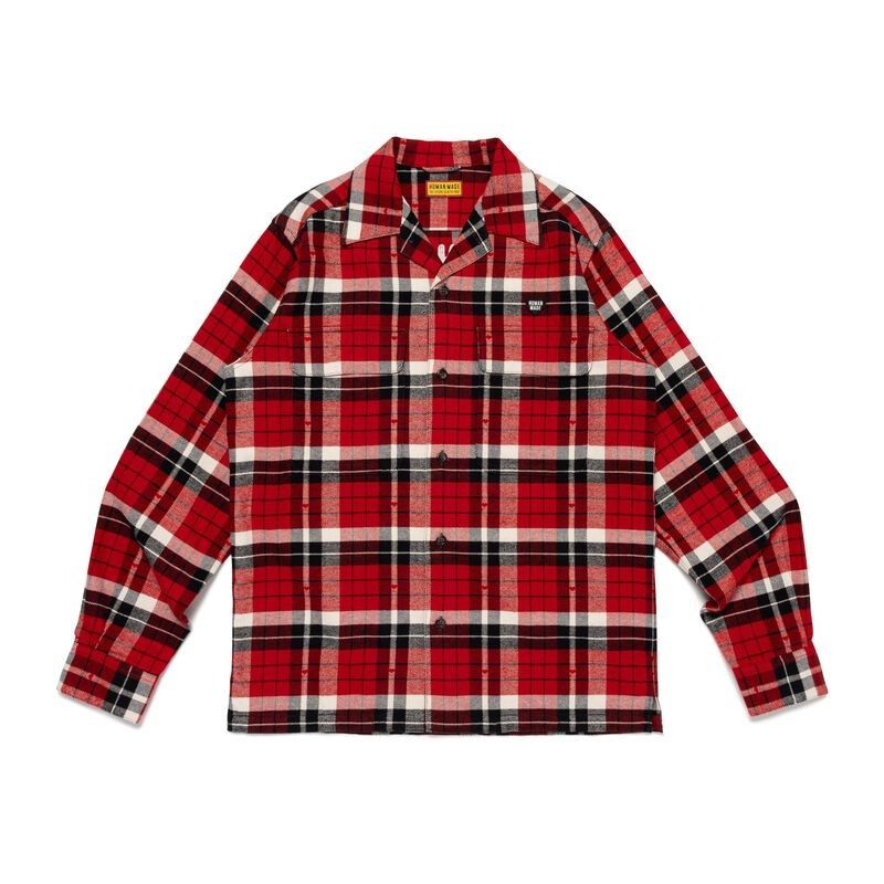 HUMAN MADE Flannel Check Shirt Red