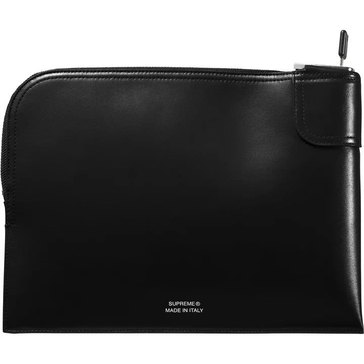 Supreme Leather Money Bag (25FW) Black