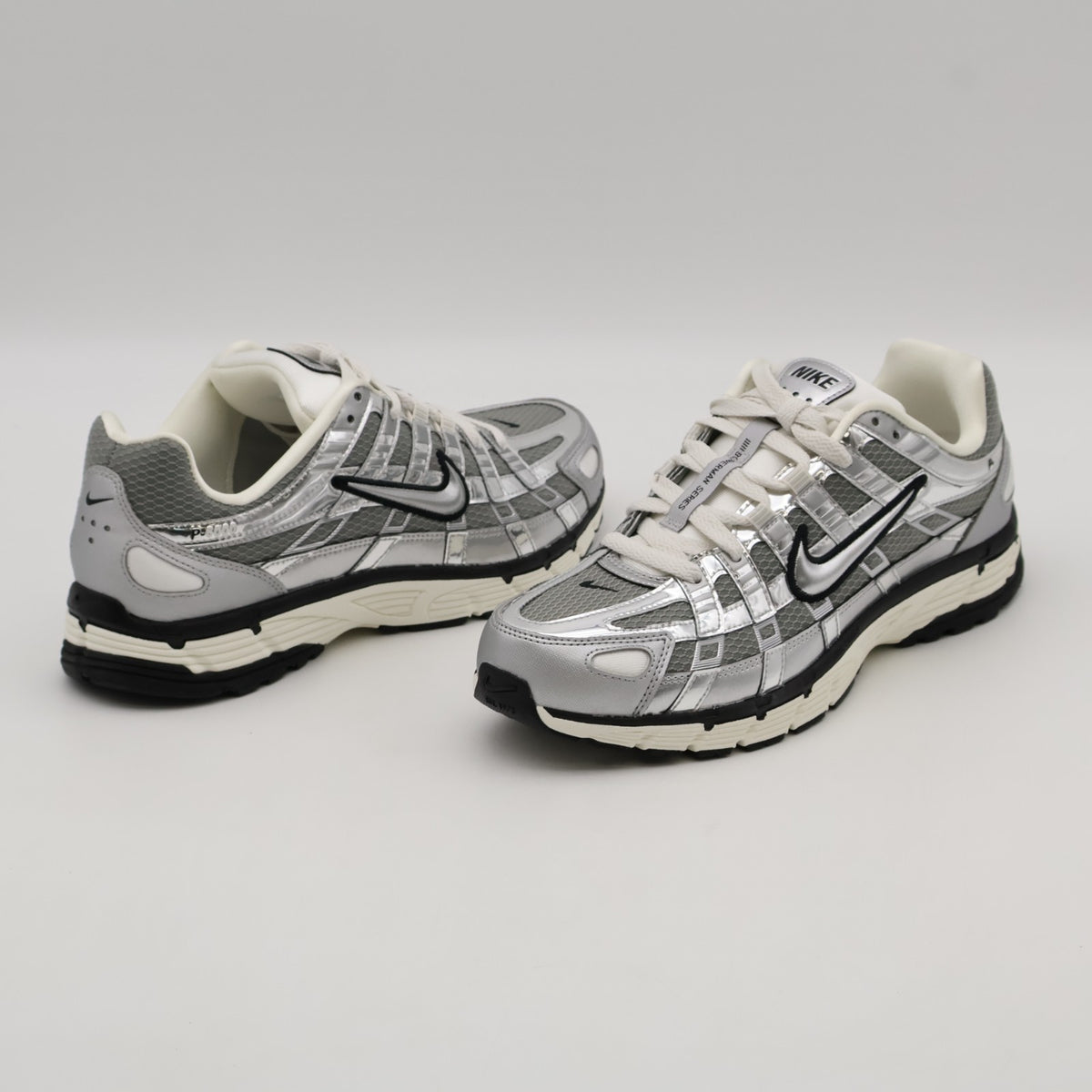 CN0149-001 Nike P-6000 Metallic Silver Sail Black (Men's)