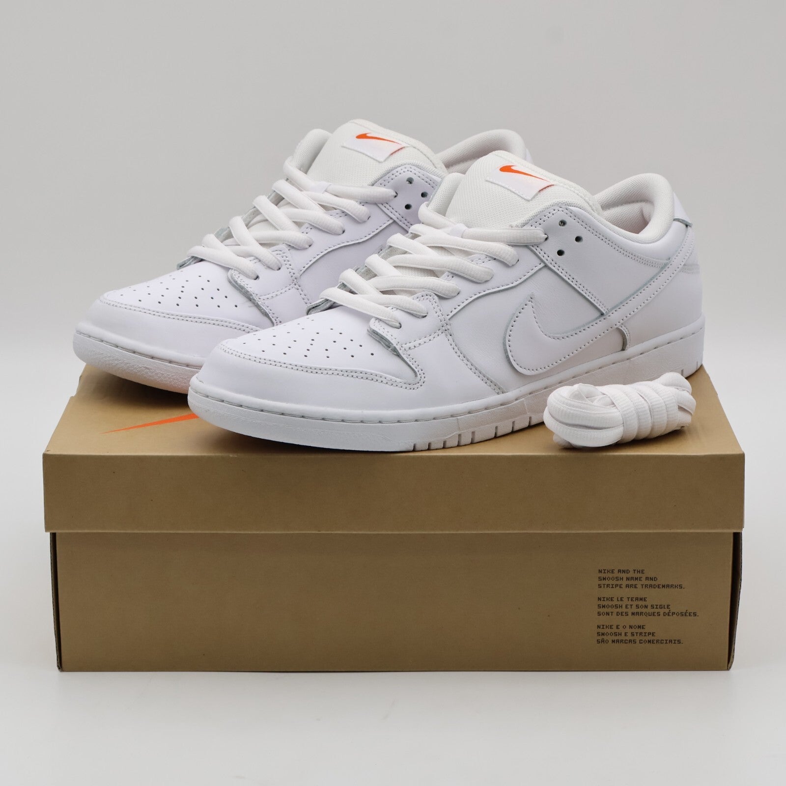 FJ1674-100 Nike SB Dunk Low Pro ISO Triple White (Men's)