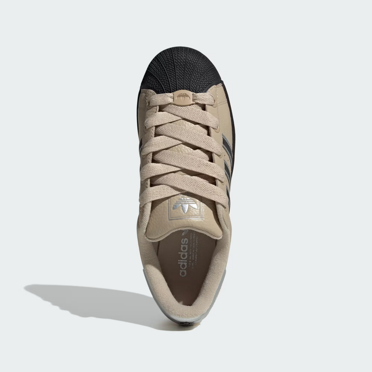 JR4234 adidas Originals Superstar 2 Stone Khaki Silver Metallic (Women's)