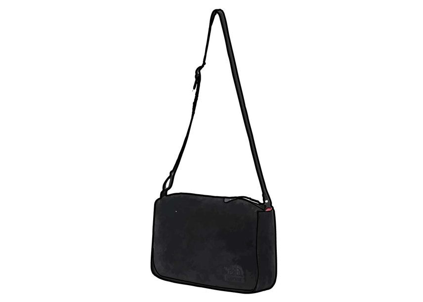 Supreme The North Face Suede Shoulder Bag Black