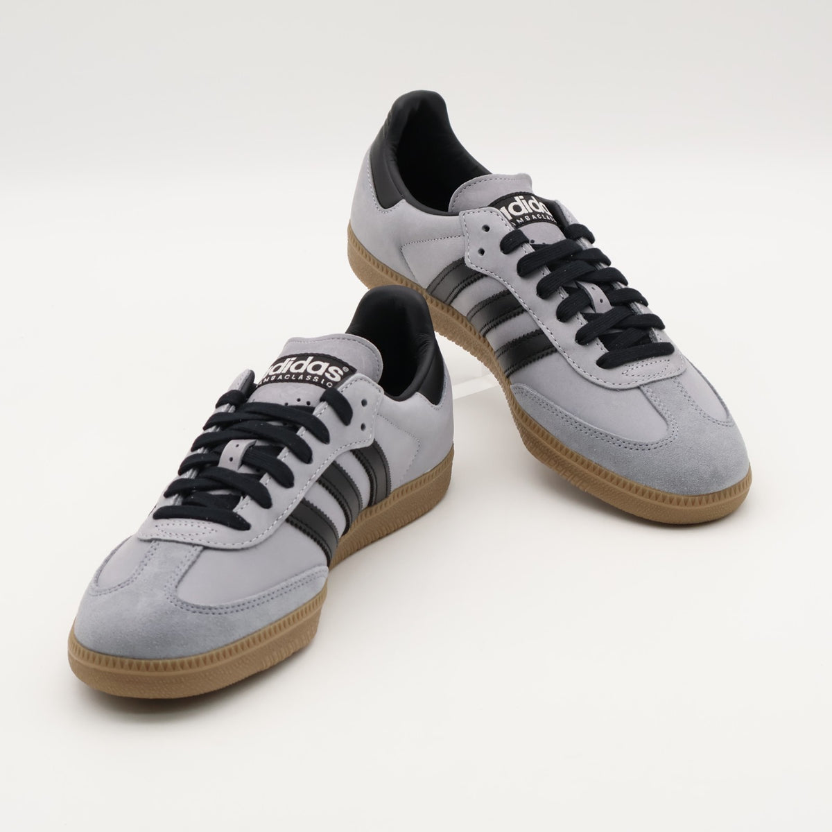 IE9164 adidas Samba OG Halo Silver Core Black Brown Desert (Men's)