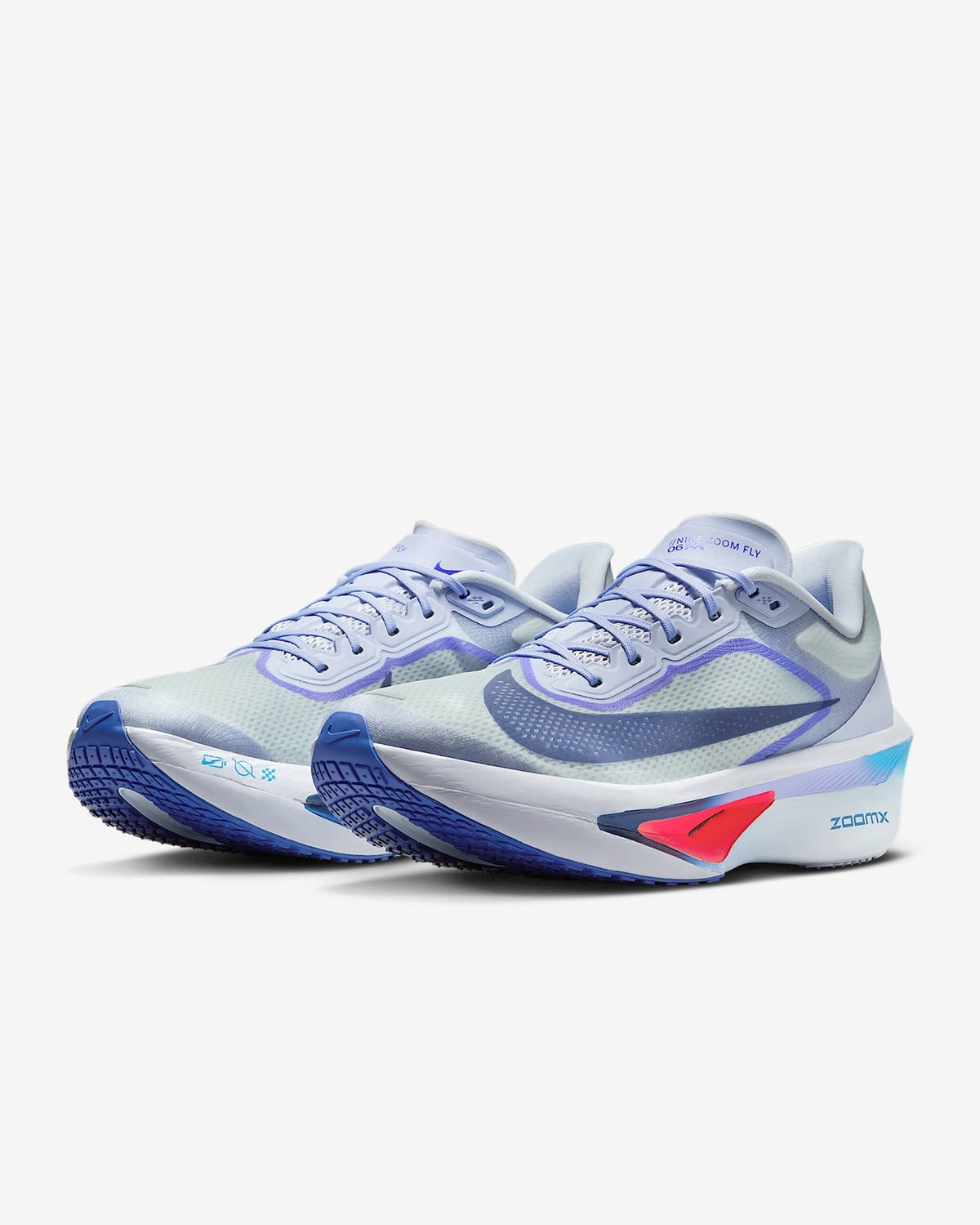 FN8454-002 Nike Zoom Fly 6 Ghost Football Grey Blue Lightning Blue Void (Men's)