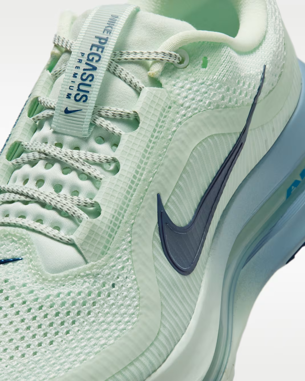 HQ2593-301 Nike Women's Pegasus Premium "Barely Green/Work Blue" (Women's)
