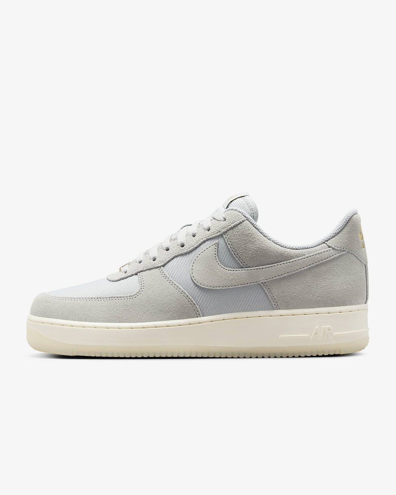 FZ5222-001 Nike Air Force 1 '07 LV8 Light Smoke Grey Metallic Gold Pale (Men's)