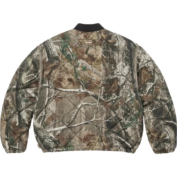 Supreme Zip-Off Sleeve Quilted Bomber Jacket Realtree AP Camo