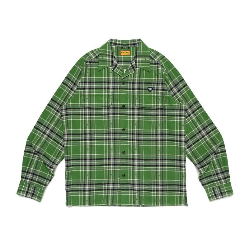 HUMAN MADE Flannel Check Shirt Green