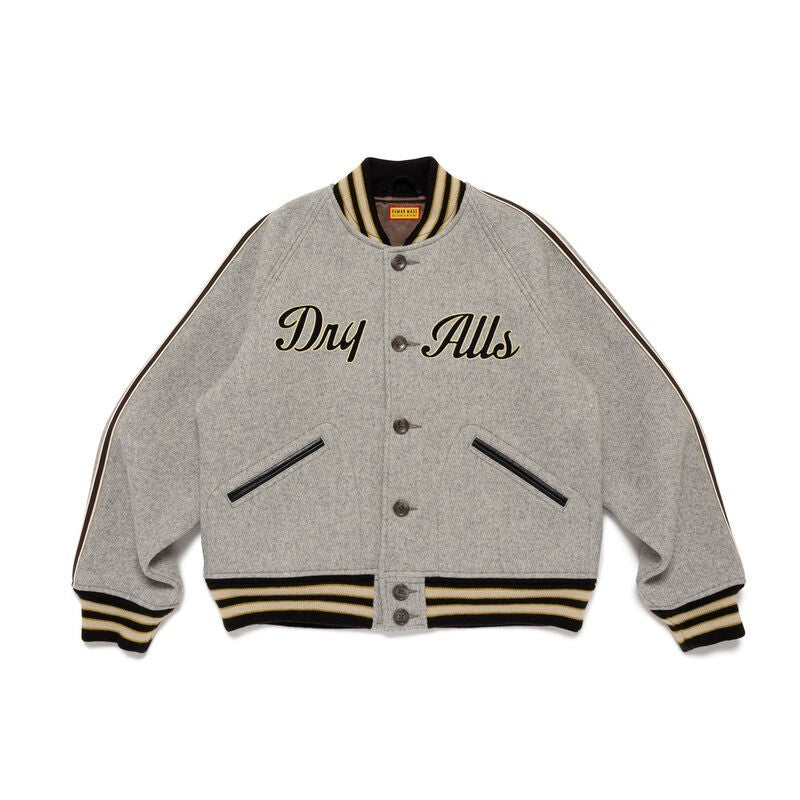 HUMAN MADE Wool Varsity Jacket Gray