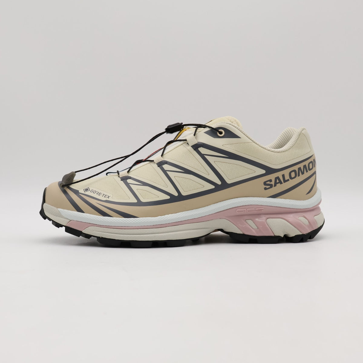 L47581200 Salomon XT-6 GORE-TEX Almond Milk Feather Gray Pale Mauve (Men's)