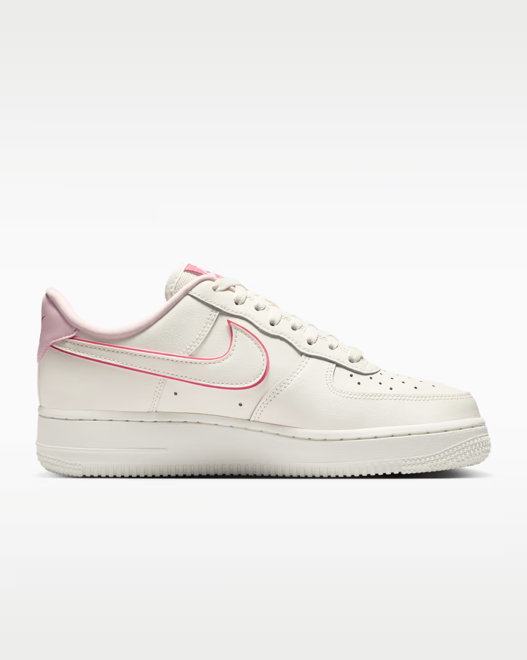IO4226-104 Nike Air Force 1 Low 07 Sail Peony Pink (Women's)