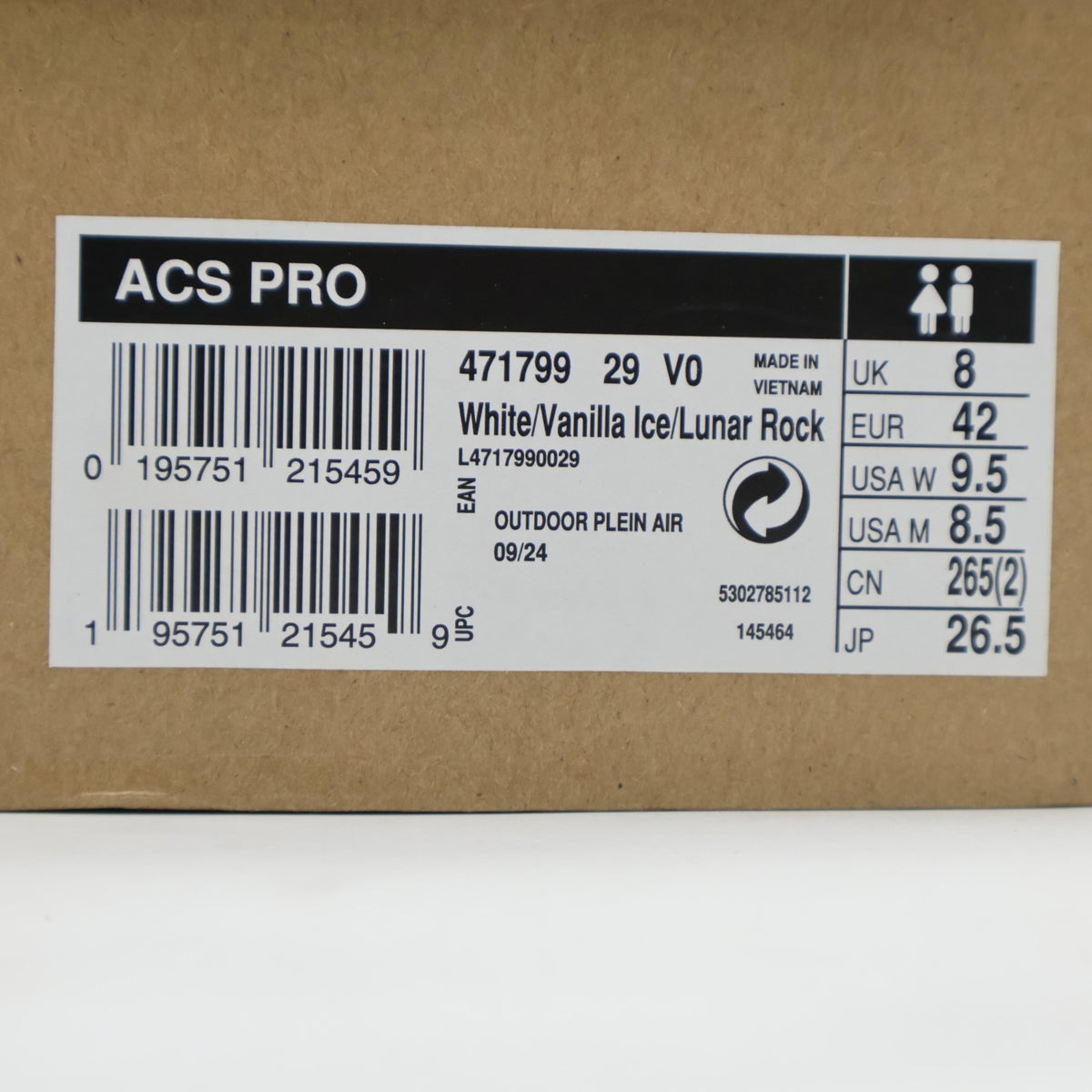 L47179900 Salomon ACS PRO White (Men's)