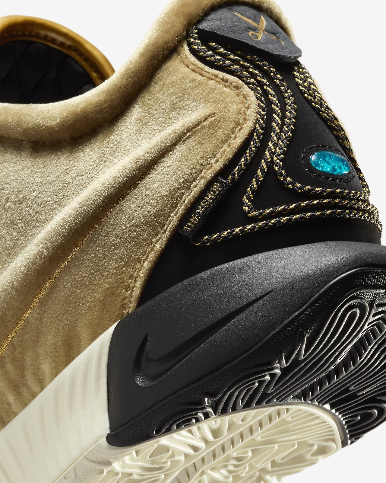 FZ7884-700 Nike LeBron 21 Metallic Gold Coconut Milk Aquamarine Black (Men's)
