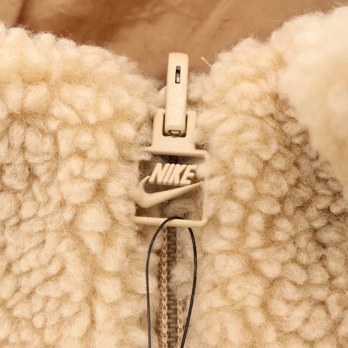 Nike Big Swoosh Reversible Boa Jacket Hemp White