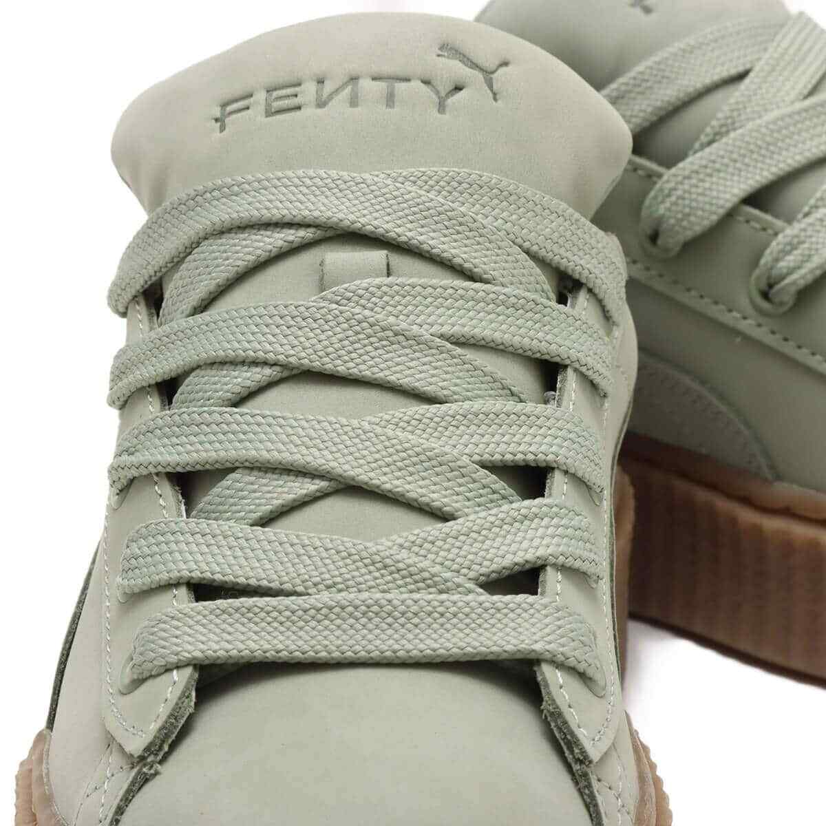 396813-02 Fenty Puma Creeper Phatty Nubuck Green Fog Puma Gold Gum (Men's)