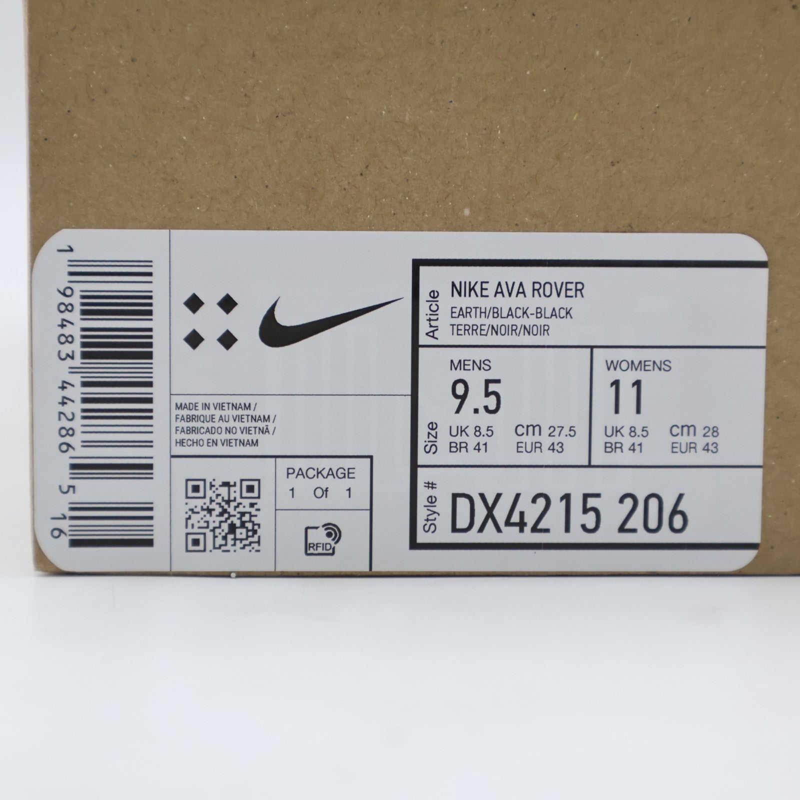 DX4215-206 Nike Ava Rover Earth Black Dark Smoke Grey (Men's)