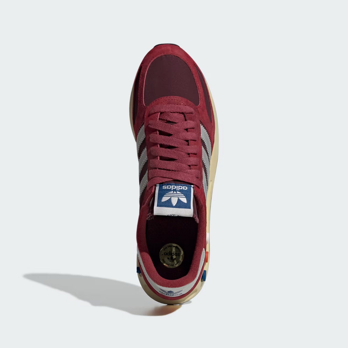 JQ5715 adidas Originals LA Trainer OG Noble Maroon Silver Metallic Maroon (Men's