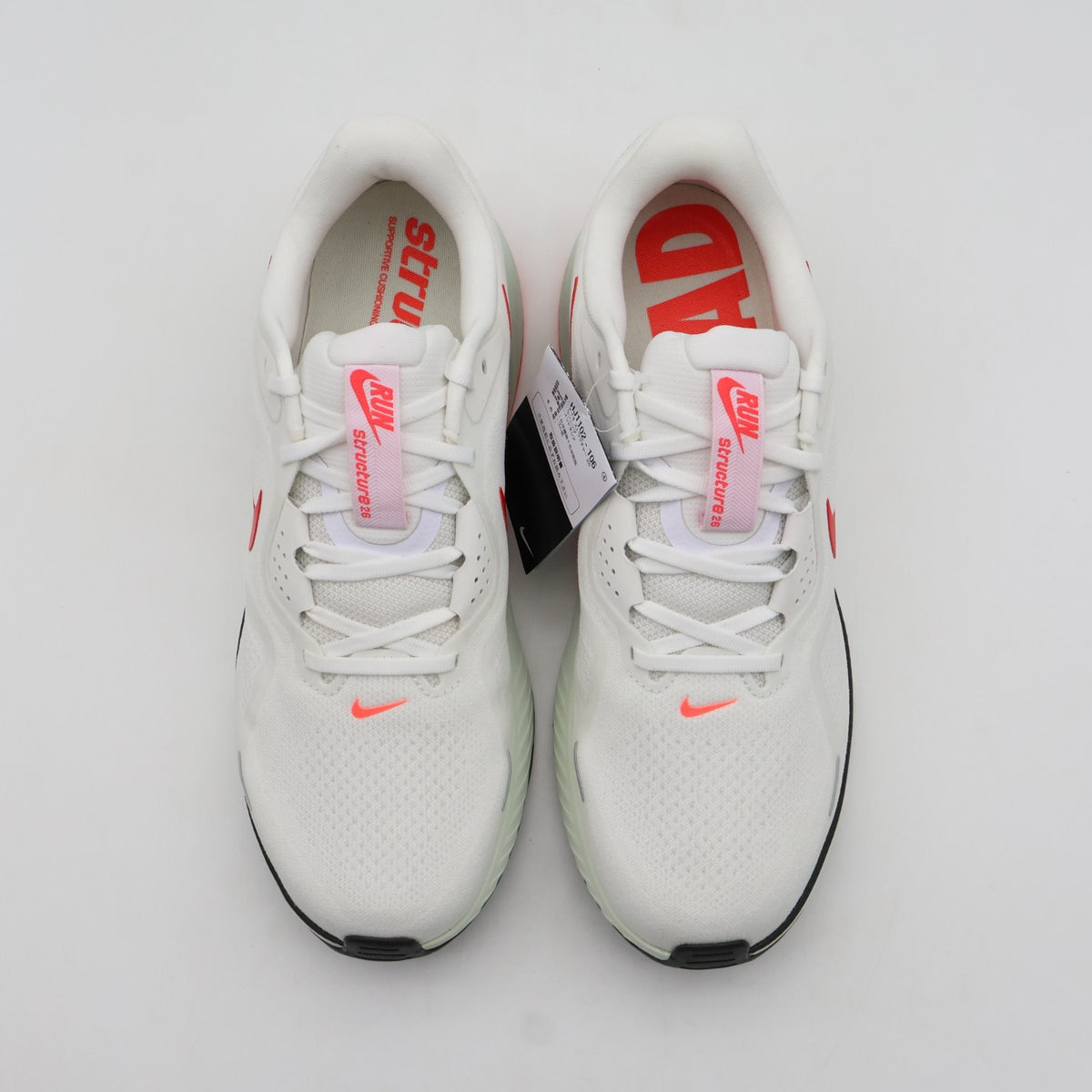 HJ1102-106 Nike Structure 26 Road Running Shoes White Medium Ash (Men's)
