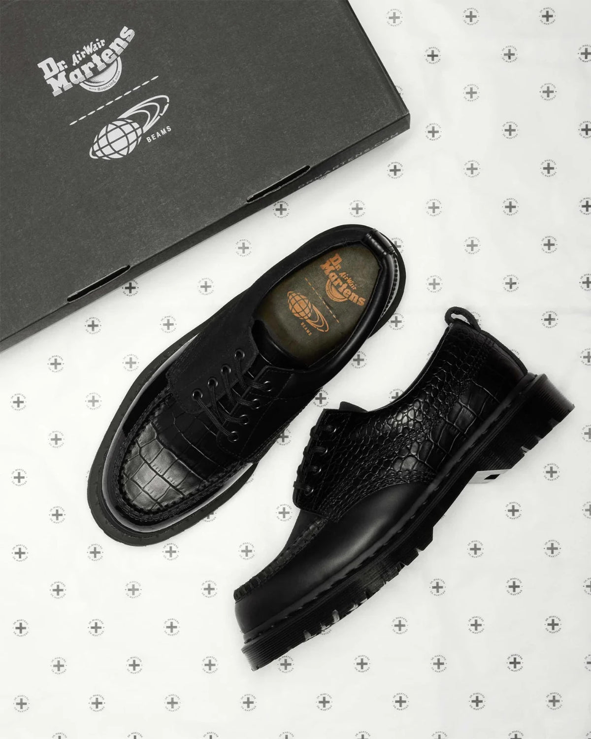 43026001 BEAMS Dr.Martens Lowell Black (Men's)