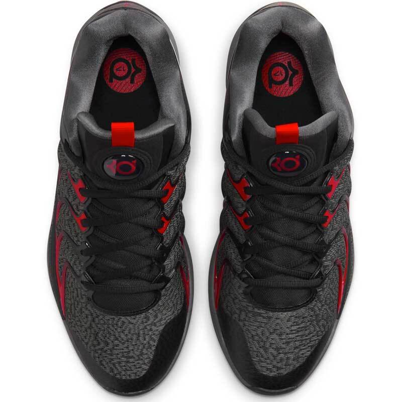 FJ9488-001 Nike KD 17 Black Iron Grey University Red White (FJ9487-001) (Men's)