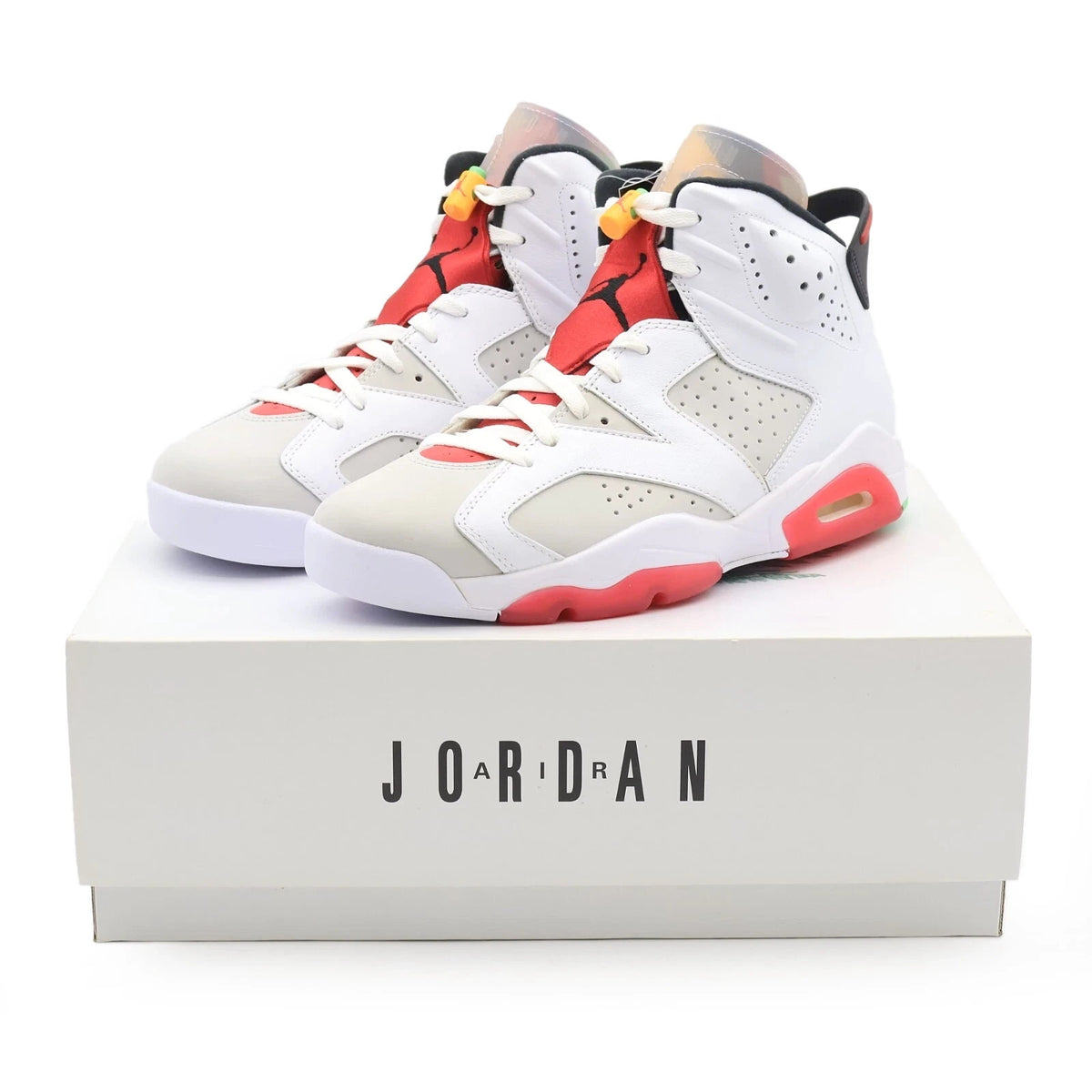 CT8529-062 Nike Air Jordan 6 Retro Hare Silver True Red Neutral Grey (Men's)