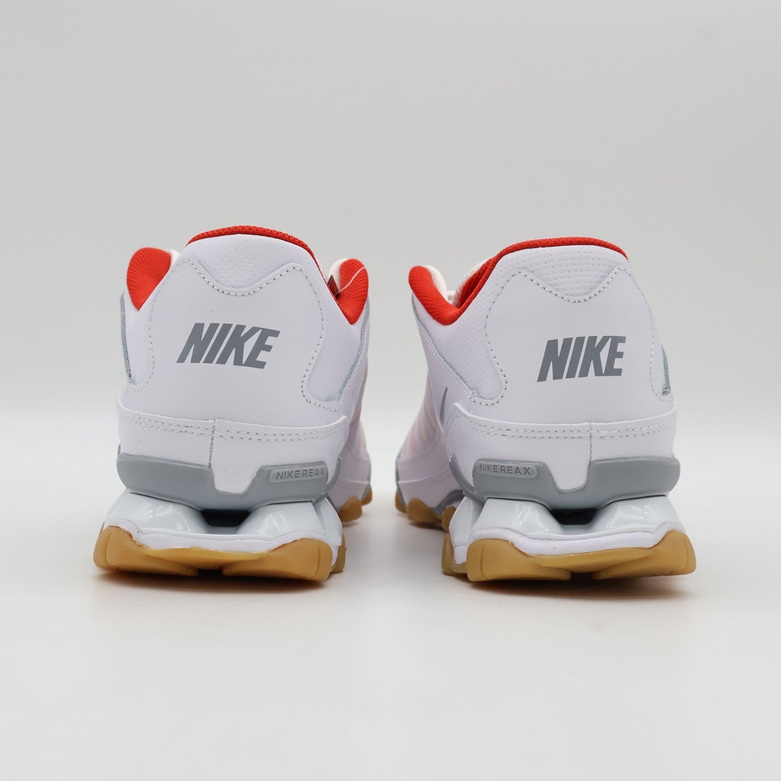 621716-103 Nike Reax 8 TR White Wolf Grey Chile Red White (Men's)