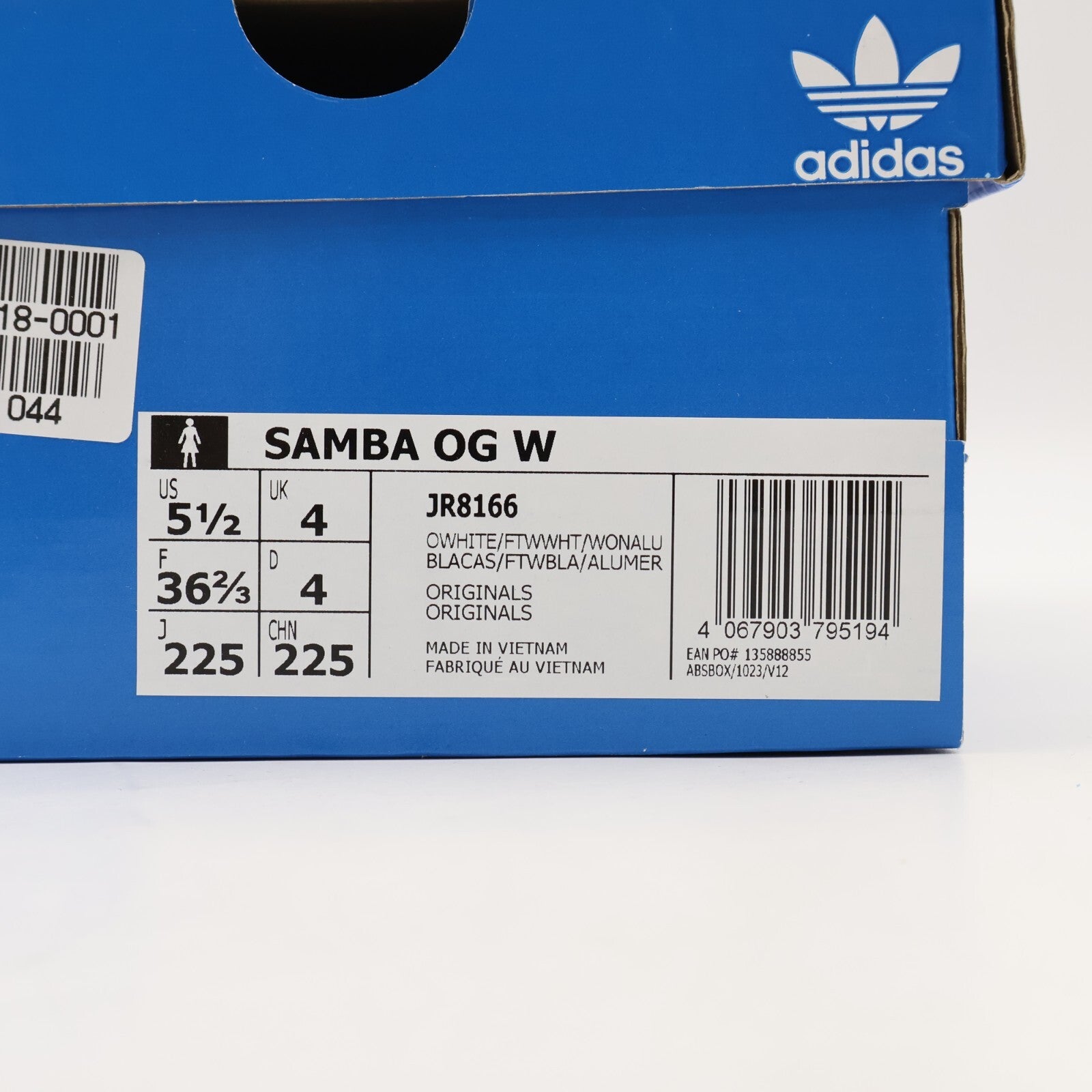 JR8166 adidas Originals Samba OG Off White Cloud White Wonder (Women's)