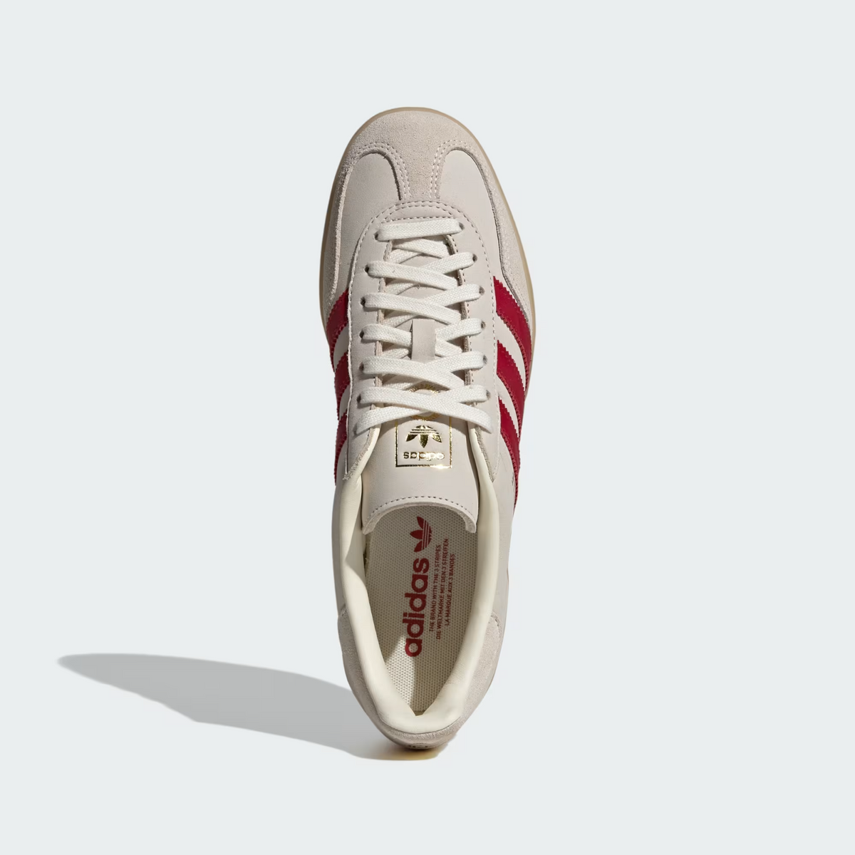 IH9676 adidas Gazelle Indoor Cream WhiteTeam Victory Red (Men's)