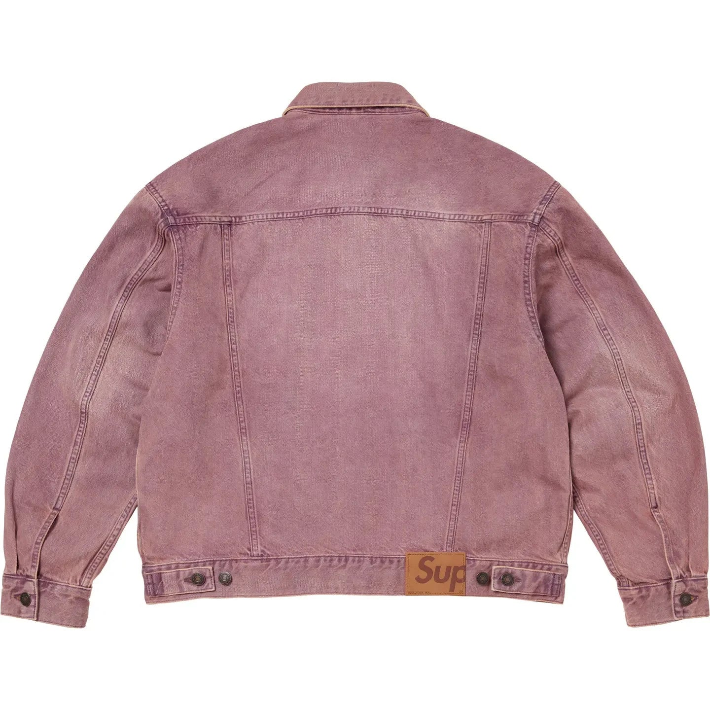 Supreme Denim Trucker Jacket Overdyed Purple