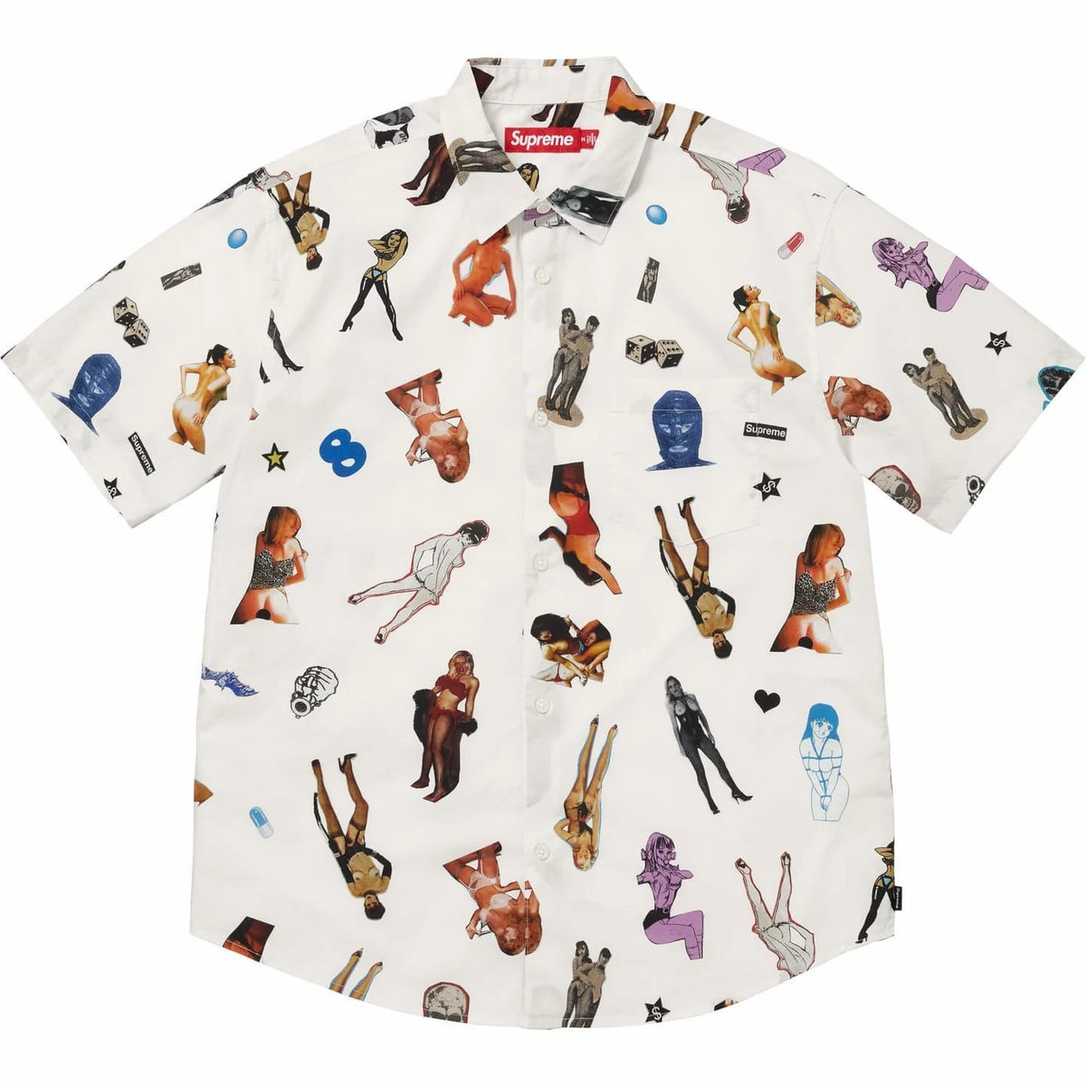 Supreme Girls Collage S/S Shirt White