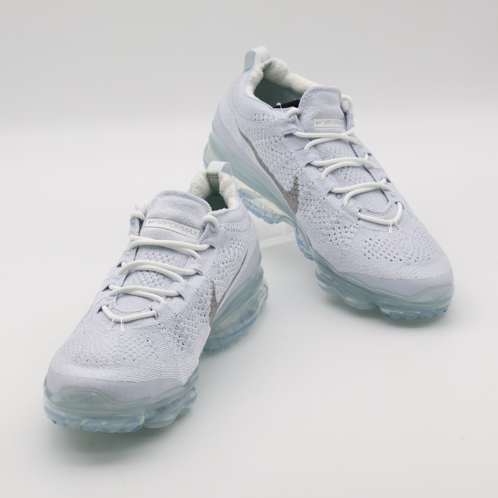 DV1678-002 Nike Air VaporMax 2023 Flyknit Pure Platinum White Silver Grey Men's)