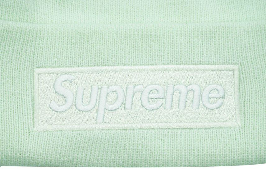 Supreme New Era Box Logo Beanie Light Green (23FW)