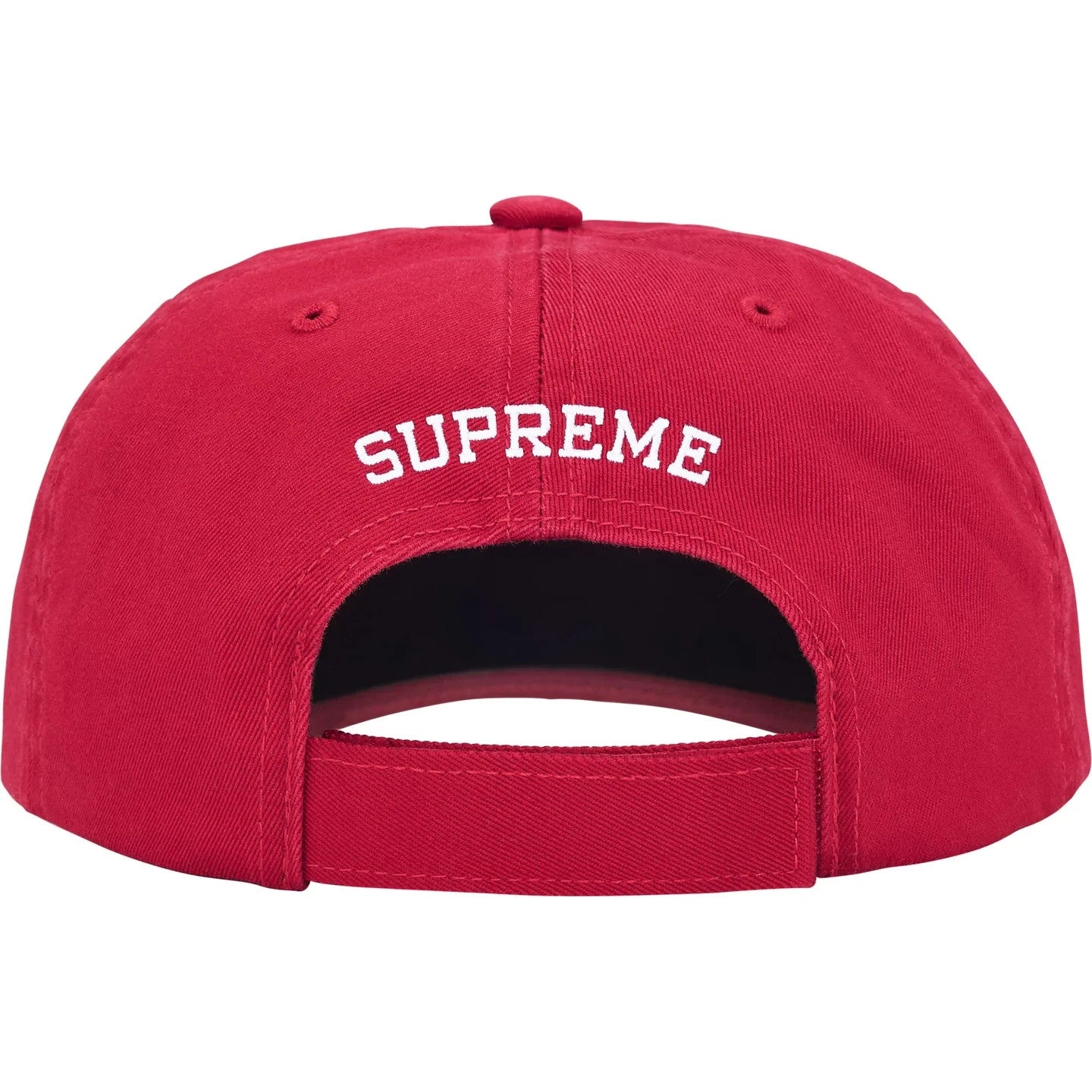 Supreme Embroidered Money Logo 6-Panel Red