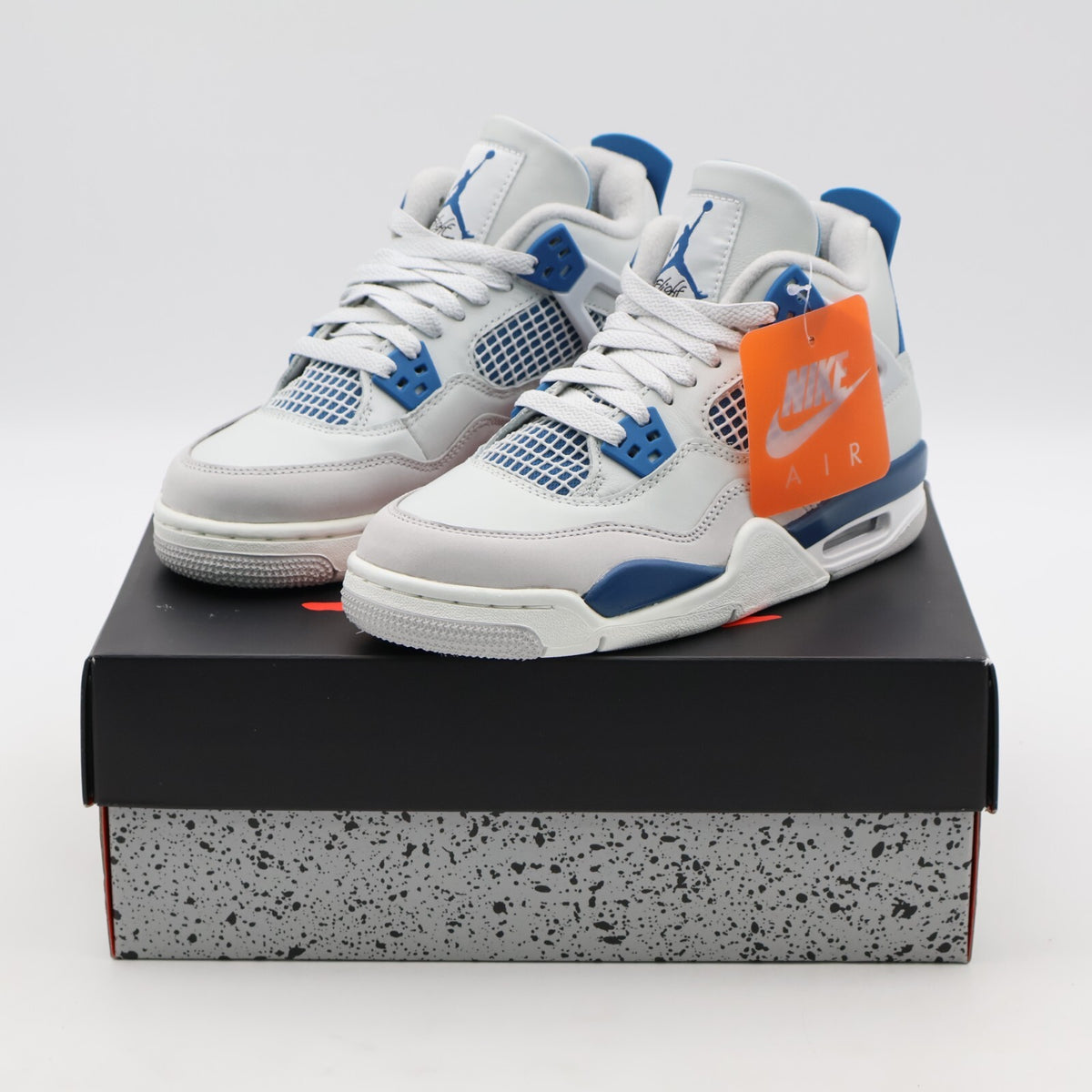 HF4281-141 Nike GS Air Jordan 4 Retro Industrial Blue