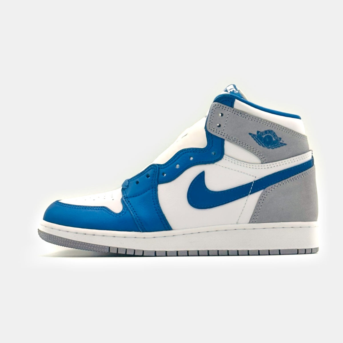 FD1437-410 Nike Air Jordan 1 High OG True Blue White Gray Light Sapphire
