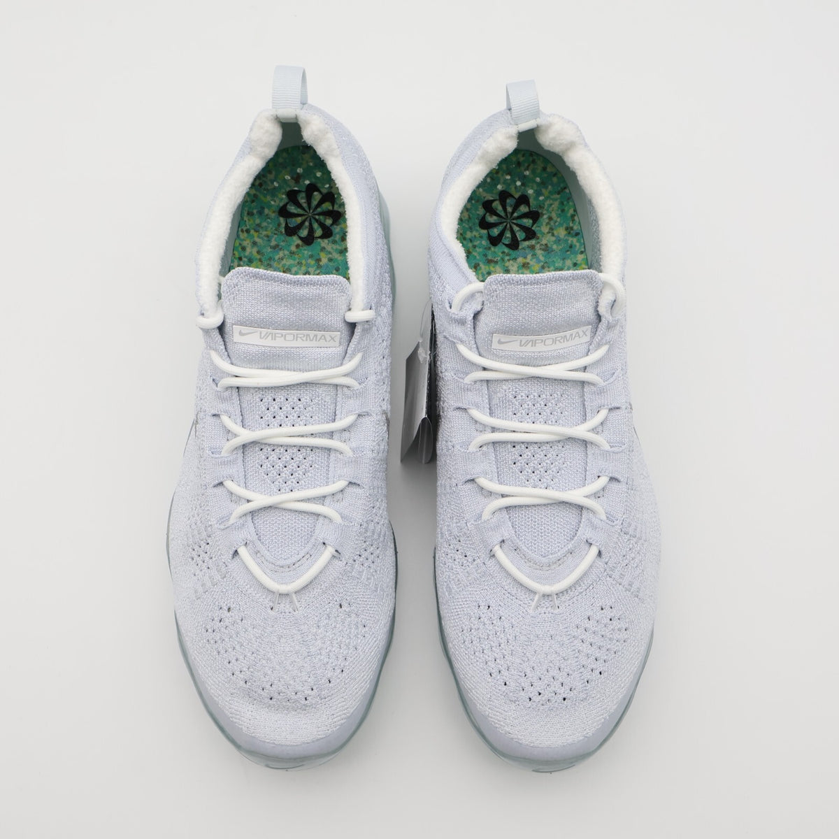 DV1678-002 Nike Air VaporMax 2023 Flyknit Pure Platinum White Silver Grey Men's)
