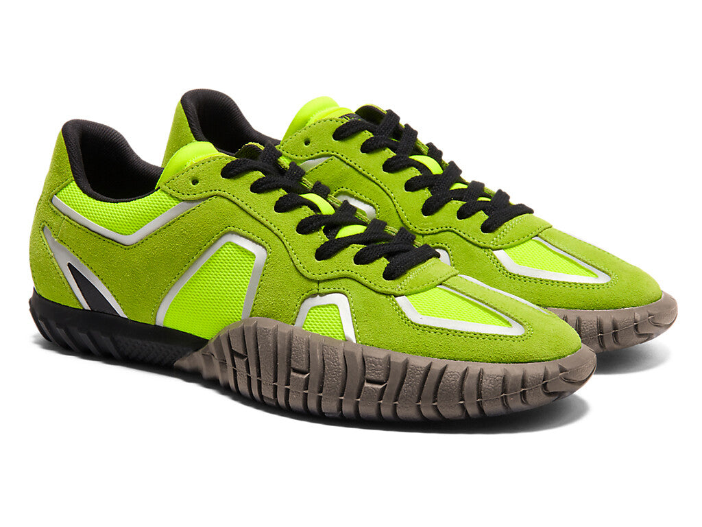 1183C165-750 Onitsuka Tiger Duck Tiger Trainer Safety Yellow Pure Silver (Men's)