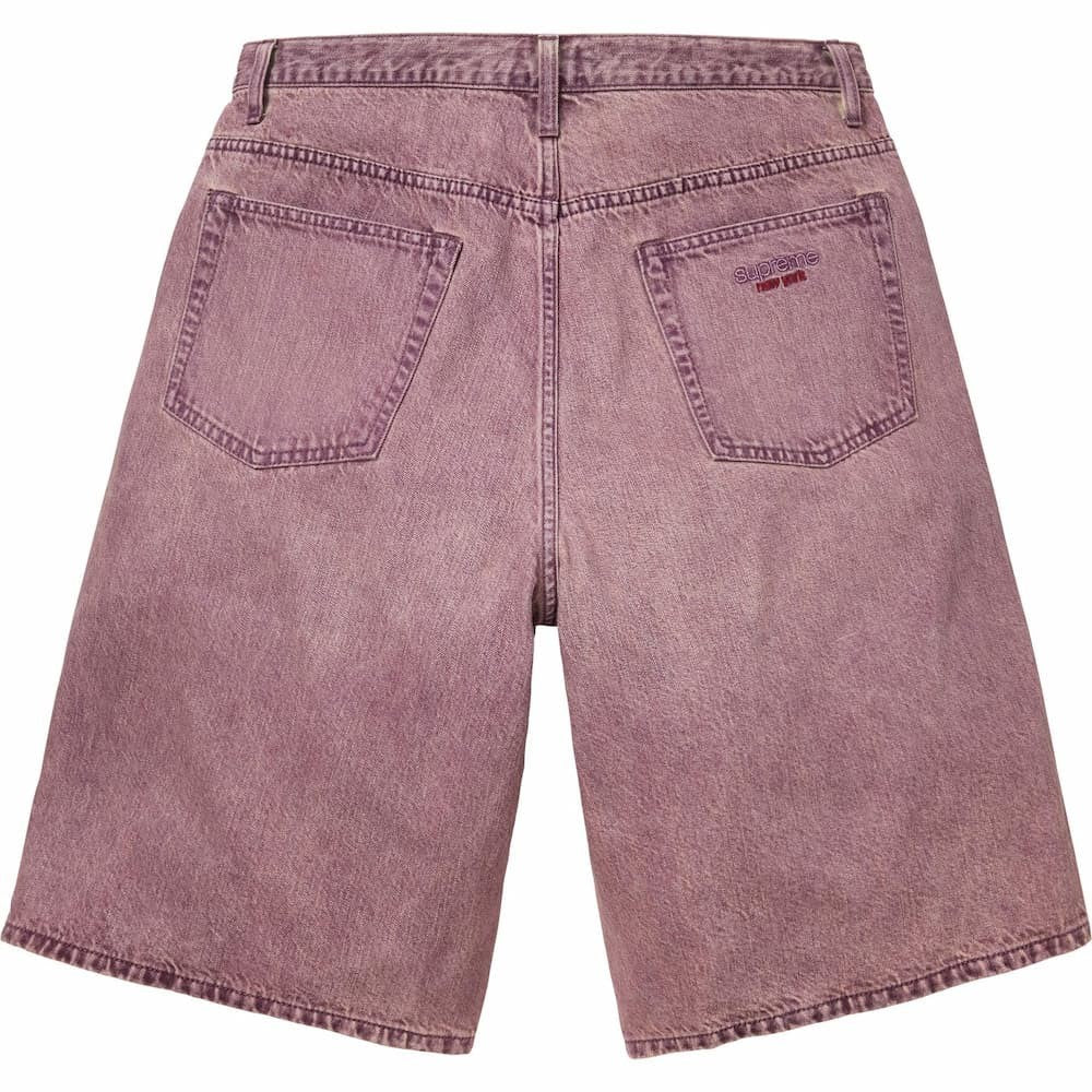 Supreme Baggy Denim Short (26SS) Overdyed Purple