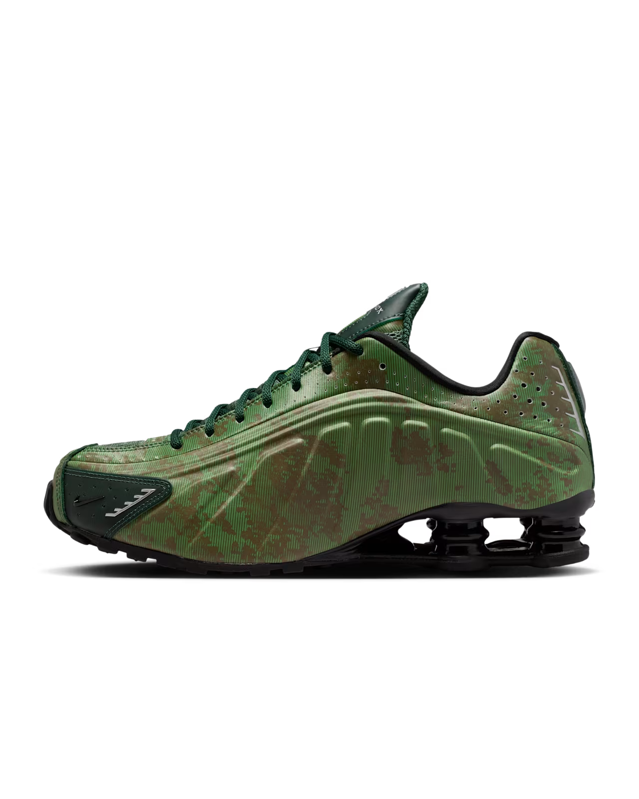 IQ0636-300 Nike Shox R4 Noble Green and Team Kelly Green (Men's)