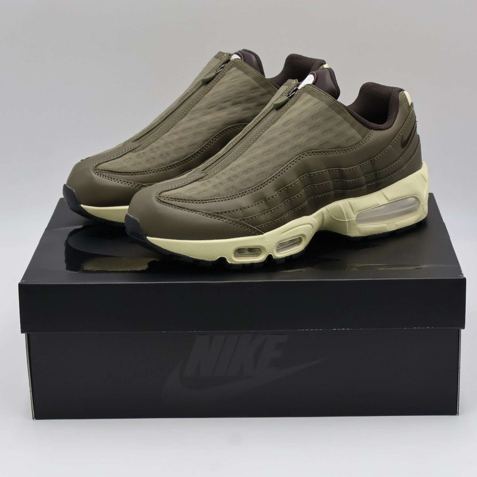 IQ3466-200 Nike Air Max 95 Big Bubble Zip "Medium Olive/Alabaster" (Men's)