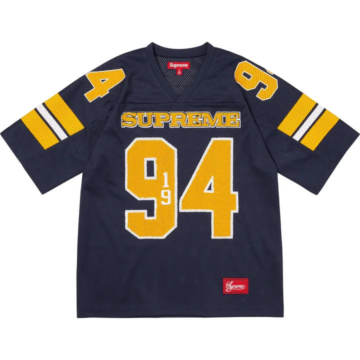 Supreme Sequin Football Jersey Navy