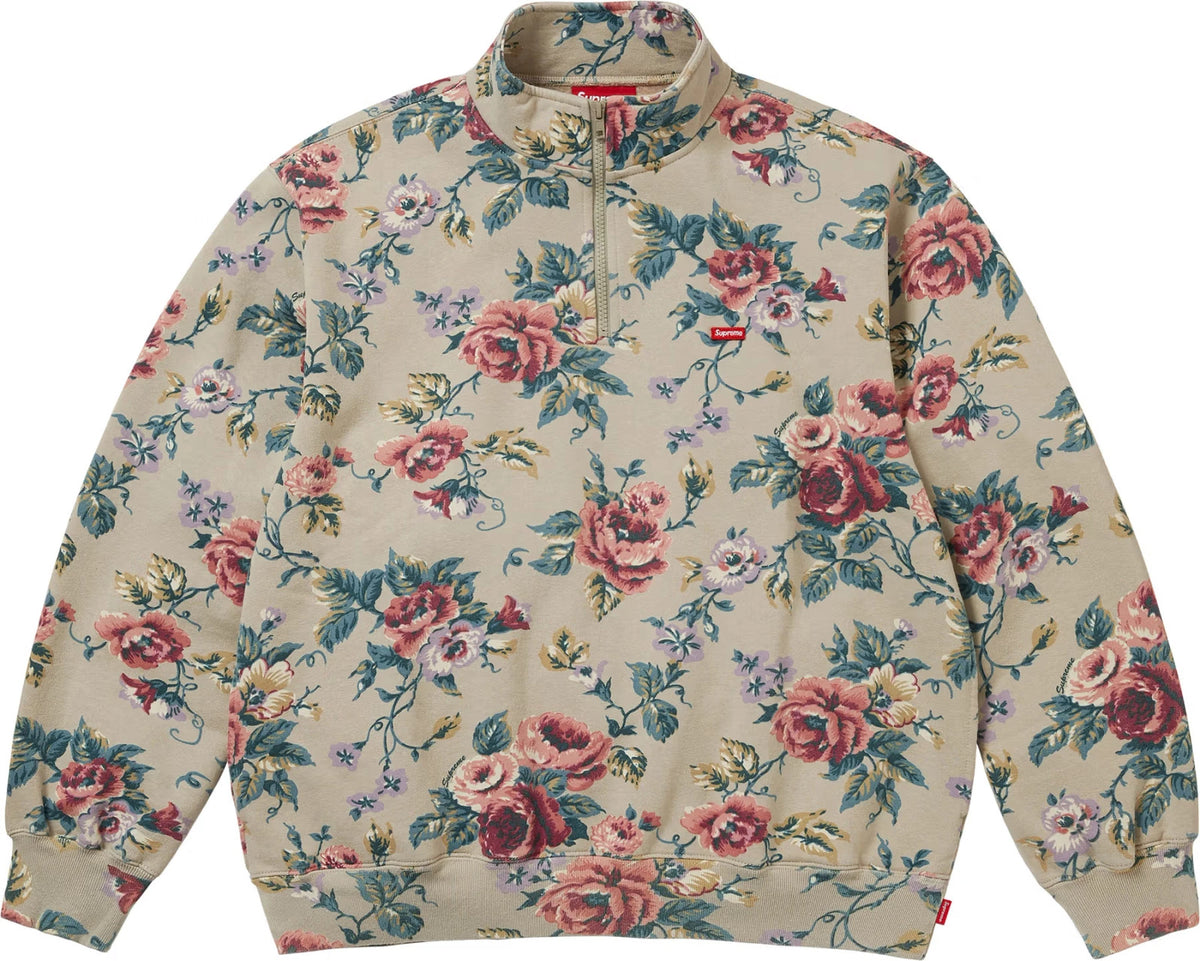 Supreme Small Box Half Zip Pullover (26SS) Floral